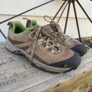 Vasque Jule 7043 leather canvas low top hiking sneakers camping 8M